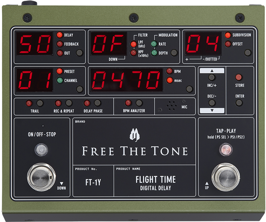 名作 Free the tone FLIGHT TIME FT-1Y デジタルディレイ ギター ...